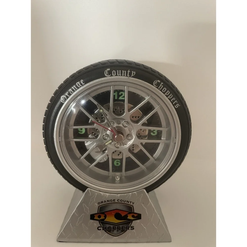 Orange County Choppers Tire‎ Wall Clock Garage Workshop Decor - Works Great